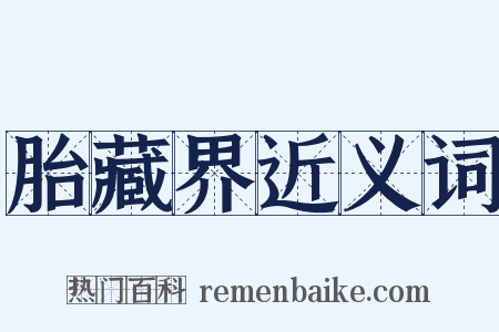 胎藏界近义词是什么意思的图片